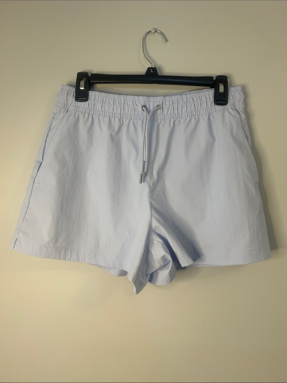 Athleta Light Blue Elastic Waist Athletic Shorts